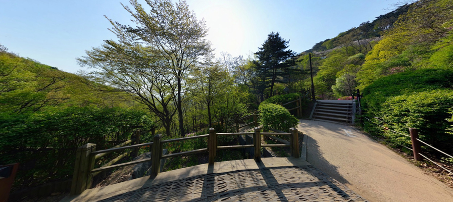 남한산성 등산로 전경사진